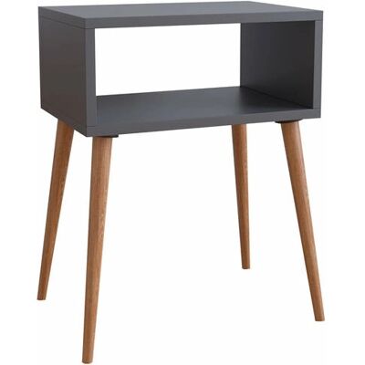 VCM Morgenthaler Singol M Nachttisch - Offenes Fach, Skandinavische Füße, Retro Design VCM Morgenthaler Singol M Nachttisch - Offenes Fach, Skandinavische Füße, Retro Design