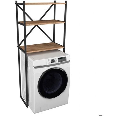 VCM Insasi Aufbewahrungsschrank - 66x160x34 cm Honig Eiche Metall VCM Insasi Aufbewahrungsschrank - 66x160x34 cm Honig Eiche Metall