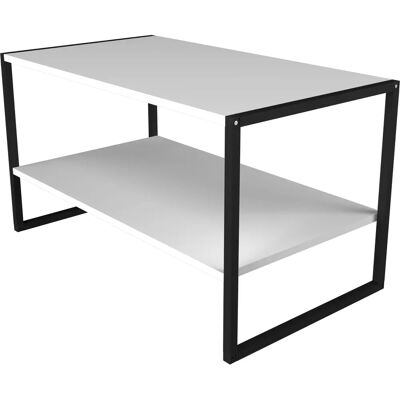 VCM Insasi L Couchtisch - Industrie Stil, Weiß, 90x50x50 cm VCM Insasi L Couchtisch - Industrie Stil, Weiß, 90x50x50 cm