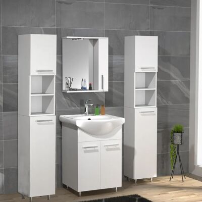 VCM Lisalo 5-teiliges Badezimmermöbelset - Weiß VCM Lisalo 5-teiliges Badezimmermöbelset - Weiß