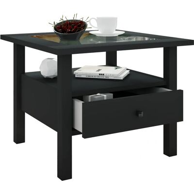 VCM Holz Beistelltisch mit ESG-Sicherheitsglas Couchtisch schlicht - Couch Table VCM Holz Beistelltisch mit ESG-Sicherheitsglas Couchtisch schlicht - Couch Table