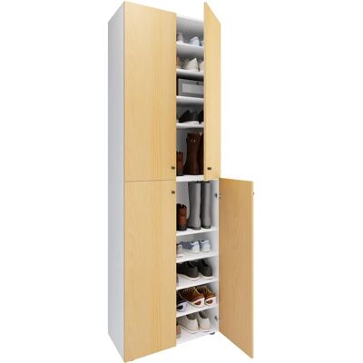 VCM Hvid/Bøg Lona XL Skoeskab - 10 Rum VCM Hvid/Bøg Lona XL Skoeskab - 10 Rum