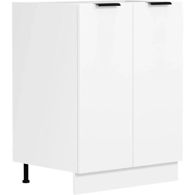 VCM Küchenschrank 60cm Weiß mit 2 Türen - Modularer Stauraum VCM Küchenschrank 60cm Weiß mit 2 Türen - Modularer Stauraum