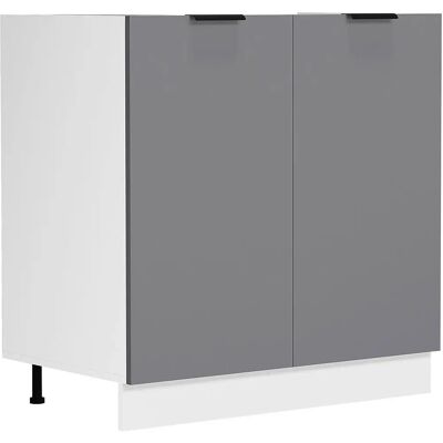 VCM Fasola Küchenschrank - Weiß / Anthrazit - 82cm VCM Fasola Küchenschrank - Weiß / Anthrazit - 82cm