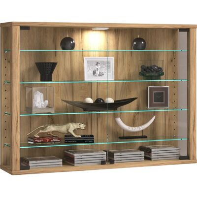 VCM Vitrosa L Eg - Vitrine - Træramme, sikkerhedsglas, 60x83x18cm VCM Vitrosa L Eg - Vitrine - Træramme, sikkerhedsglas, 60x83x18cm