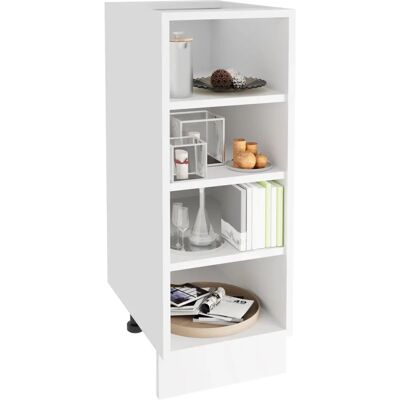 Armoire de Cuisine Blanche VCM Esilo - Étagère Modulaire - Publicité Armoire de Cuisine Blanche VCM Esilo - Étagère Modulaire - Publicité