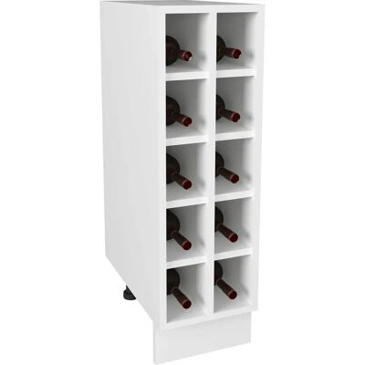 Armario de Cocina VCM - Estante de vino blanco de 25cm - Diseño modular Armario de Cocina VCM - Estante de vino blanco de 25cm - Diseño modular