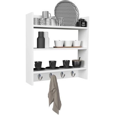 Armoire Murale VCM Esilo - Blanc - Rangement Cuisine - Publicité Armoire Murale VCM Esilo - Blanc - Rangement Cuisine - Publicité