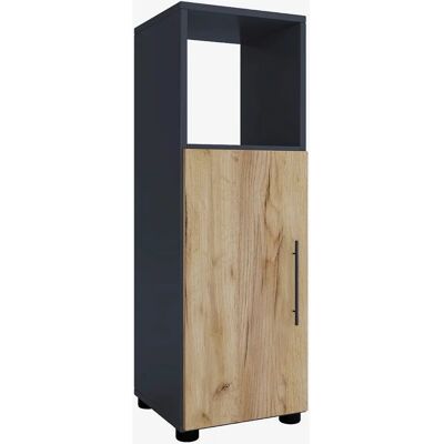 VCM Flandu Badeværelsesskab - Anthrazit / Honig-Eiche - 93x31x30cm VCM Flandu Badeværelsesskab - Anthrazit / Honig-Eiche - 93x31x30cm