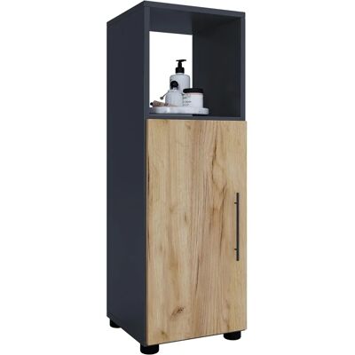 VCM Flandu Baderomsskap - Anthrazit / Honig-Eiche - 93x31x30cm VCM Flandu Baderomsskap - Anthrazit / Honig-Eiche - 93x31x30cm