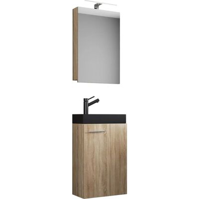 Conjunto de Muebles de Baño VCM 3 piezas - Delgado, Ahorrador de Espacio, con Armario de Espejo Conjunto de Muebles de Baño VCM 3 piezas - Delgado, Ahorrador de Espacio, con Armario de Espejo