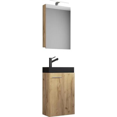 Set de baño VCM 3 piezas para WC de invitados - Mueble de lavabo Set de baño VCM 3 piezas para WC de invitados - Mueble de lavabo