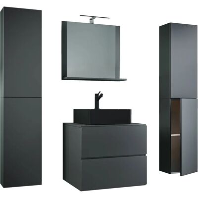 VCM Lendas BL Bathroom Furniture Set - 60cm Anthracite VCM Lendas BL Bathroom Furniture Set - 60cm Anthracite
