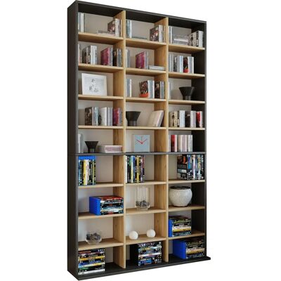 VCM Megosa Maxi Holzregal - Platz für 1080 CDs - 21 höhenverstellbare Böden VCM Megosa Maxi Holzregal - Platz für 1080 CDs - 21 höhenverstellbare Böden