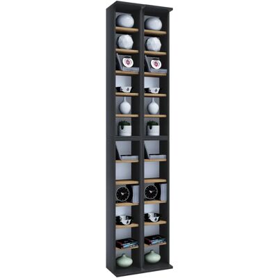 VCM Almera Holz CD/DVD Regal - Erweiterbar für 408 CDs VCM Almera Holz CD/DVD Regal - Erweiterbar für 408 CDs