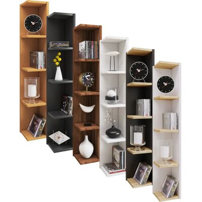 Étagère murale VCM Honsa anthracite et chêne miel - Rangement livres - Publicité Étagère murale VCM Honsa anthracite et chêne miel - Rangement livres - Publicité