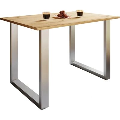 Ebuy24 Silber Esstisch XonaU - 110x50 Eiche Dekor Ebuy24 Silber Esstisch XonaU - 110x50 Eiche Dekor