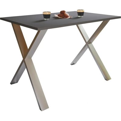 Ebuy24 XonaX Esstisch - Anthrazit, 140x80, 5 Sitze Ebuy24 XonaX Esstisch - Anthrazit, 140x80, 5 Sitze