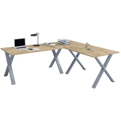 VCM my office Lona Schreibtisch honig-eiche X-Fuß 130x50cm VCM my office Lona Schreibtisch honig-eiche X-Fuß 130x50cm