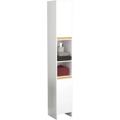 VCM Malira Badschrank - 30x30x189cm - Weiß, Honig, Eiche VCM Malira Badschrank - 30x30x189cm - Weiß, Honig, Eiche