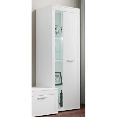 Usilo Weiße Kommode mit Glastür - Sideboard Usilo Weiße Kommode mit Glastür - Sideboard