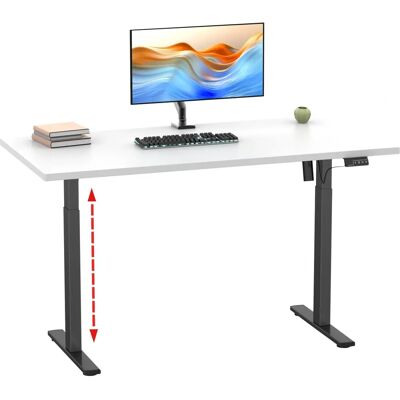 VCM Lona Höhenverstellbarer Schreibtisch - Elektrisch, 140x80, Weiß VCM Lona Höhenverstellbarer Schreibtisch - Elektrisch, 140x80, Weiß