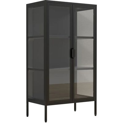 Homeroom Floka M - Glaskabinett - 110x60x35 cm Homeroom Floka M - Glaskabinett - 110x60x35 cm