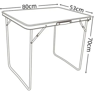 VCM Klappbarer Gartentisch 70x80x53 - Gartentisch VCM Klappbarer Gartentisch 70x80x53 - Gartentisch