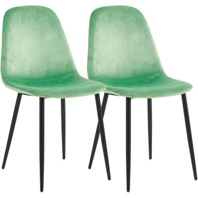 VCM Fiolo 2er Set Esszimmerstühle - Nordischer Stil, Gepolstert, Mint VCM Fiolo 2er Set Esszimmerstühle - Nordischer Stil, Gepolstert, Mint