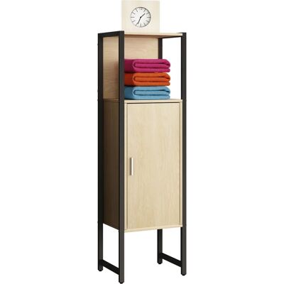 Armario de baño VCM Edino - Roble miel 33x30x114cm Armario de baño VCM Edino - Roble miel 33x30x114cm