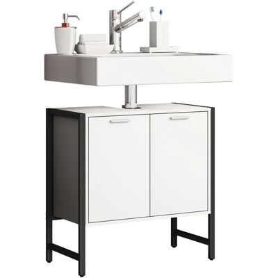 VCM Edino Fürdőszobai Szekrény - 60x60x30 cm Fehér VCM Edino Fürdőszobai Szekrény - 60x60x30 cm Fehér