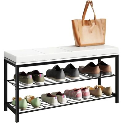 VCM Taliro Schuhregal - Weiß, 90cm, 48x30cm, Industrie Design VCM Taliro Schuhregal - Weiß, 90cm, 48x30cm, Industrie Design