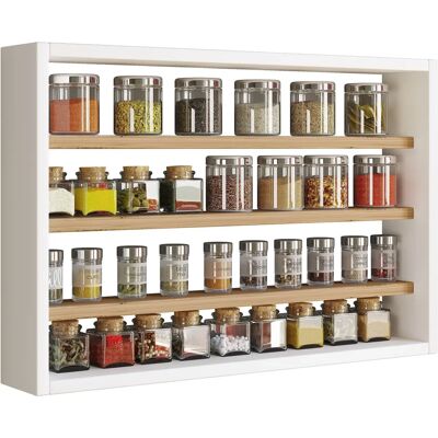 VCM Esaldi M Blanco / Roble Miel Estantería de Pared Práctica - Estantería de Pared VCM Esaldi M Blanco / Roble Miel Estantería de Pared Práctica - Estantería de Pared
