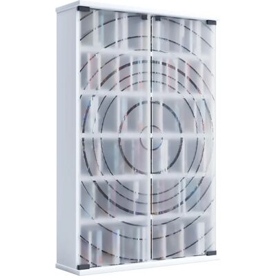 VCM Tilano L CD/DVD Regal - Verstellbare Regale, ESG-Sicherheitsglastüren VCM Tilano L CD/DVD Regal - Verstellbare Regale, ESG-Sicherheitsglastüren
