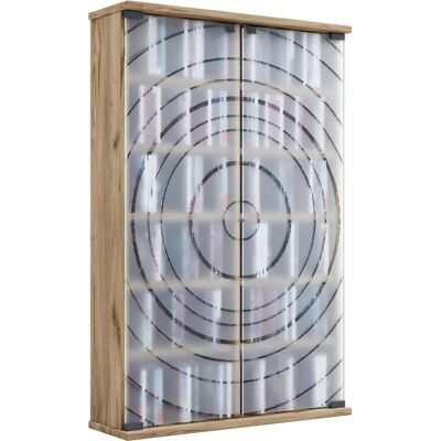 VCM Tilano L - Holz CD/DVD Regal mit Glastüren - TV Regal / Buchregal VCM Tilano L - Holz CD/DVD Regal mit Glastüren - TV Regal / Buchregal