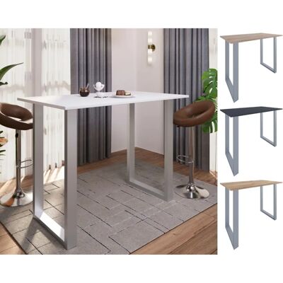 Mesa de Bar VCM Xona - Marco de Hierro, Superficie de Madera Texturizada - Mesa de Bar Mesa de Bar VCM Xona - Marco de Hierro, Superficie de Madera Texturizada - Mesa de Bar