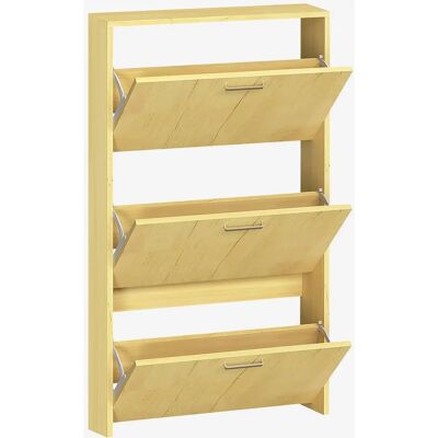 Zapatero de Madera VCM Sulos M - 3 Puertas, 9 Pares Zapatero de Madera VCM Sulos M - 3 Puertas, 9 Pares