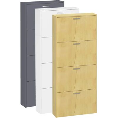 Sulos L Meuble à Chaussures - Compact, 4 Compartiments - Rangement - Publicité Sulos L Meuble à Chaussures - Compact, 4 Compartiments - Rangement - Publicité
