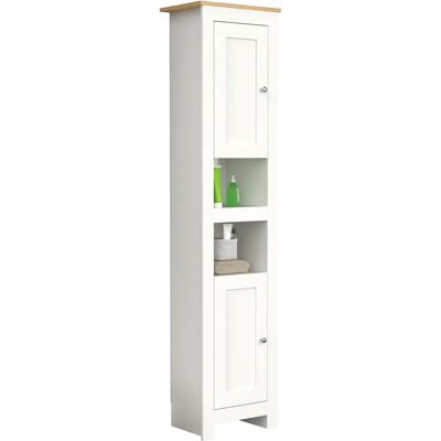 VCM Balusa Weiß Badmöbel - Badezimmer Schrank VCM Balusa Weiß Badmöbel - Badezimmer Schrank