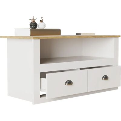 VCM Balusa Mueble de TV Blanco - Retro Lowboard VCM Balusa Mueble de TV Blanco - Retro Lowboard