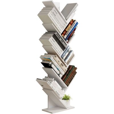 Étagère Nulis XL blanche - Rangement décoratif et livres - Publicité Étagère Nulis XL blanche - Rangement décoratif et livres - Publicité