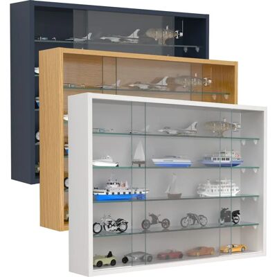 VCM Drivalo Wall Cabinet - Glass Shelves, White, 75cm VCM Drivalo Wall Cabinet - Glass Shelves, White, 75cm