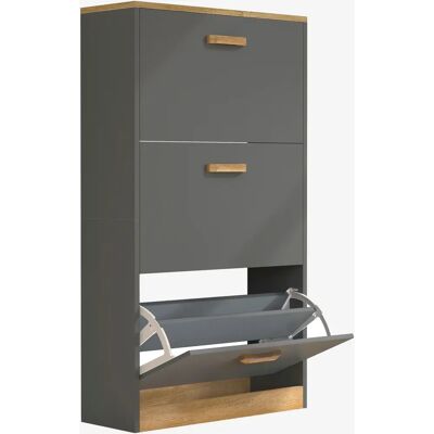 VCM Halom Holz Schuhschrank - Platzsparend, 3 Fächer VCM Halom Holz Schuhschrank - Platzsparend, 3 Fächer