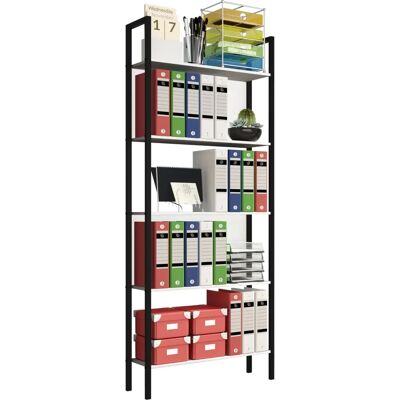 VCM Flakos Bücherregal - Industrielles Design - 5 Fächer VCM Flakos Bücherregal - Industrielles Design - 5 Fächer