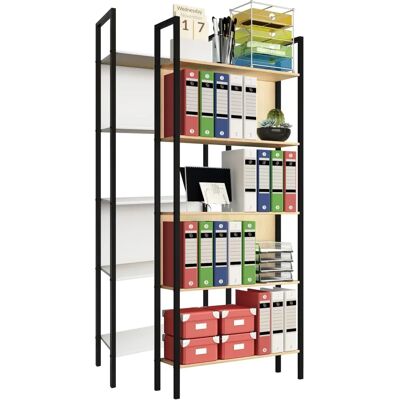 Armoire à dossiers VCM Flakos Bois-Métal - Design Industriel - Publicité Armoire à dossiers VCM Flakos Bois-Métal - Design Industriel - Publicité