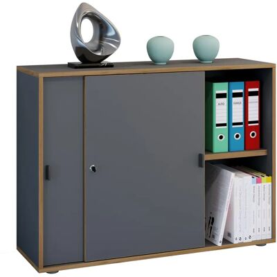 VCM Büroschrank mit 2 Fächern - Moderner Aktenschrank VCM Büroschrank mit 2 Fächern - Moderner Aktenschrank