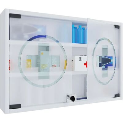 VCM Hustila Medizinschrank Weiß - Wandregal, 80cm VCM Hustila Medizinschrank Weiß - Wandregal, 80cm