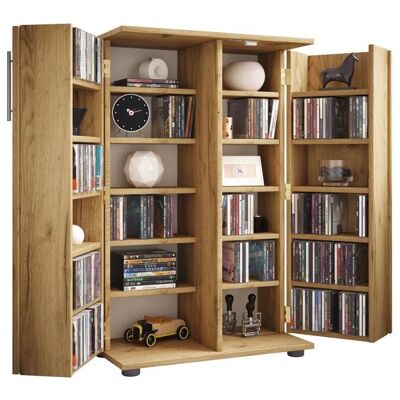 VCM Engalo XL Holzschrank - Platzsparendes CD/DVD Regal VCM Engalo XL Holzschrank - Platzsparendes CD/DVD Regal