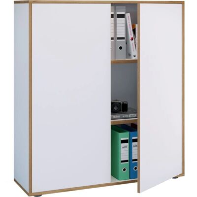VCM Weiß Honig Eiche Salia Aktenschrank - 3 Fachböden VCM Weiß Honig Eiche Salia Aktenschrank - 3 Fachböden