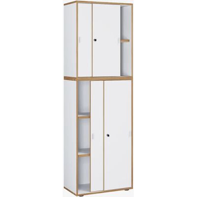 VCM Salia Kontor Skab - 5 Skydedøre, Justerbare Hylder VCM Salia Kontor Skab - 5 Skydedøre, Justerbare Hylder